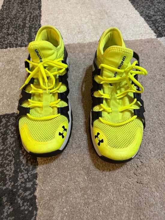 Under Armour Other - Men’s Under Armour Charged Cushioning Size 13 Neon Yellow Athletic Shoes